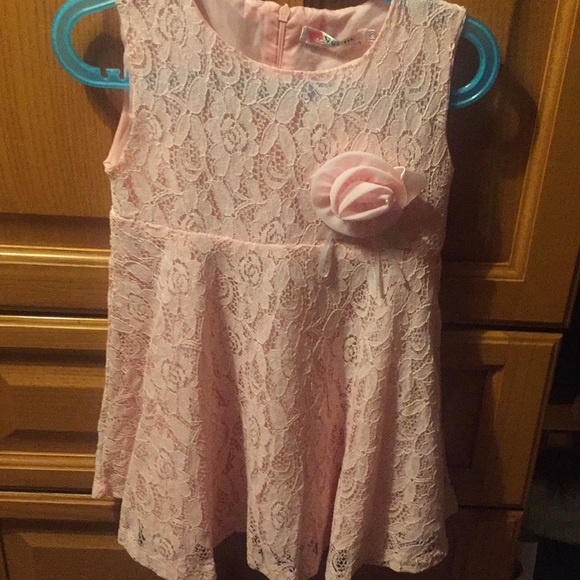 NWT 2T Pink Lace Dress - Picture 1 of 1